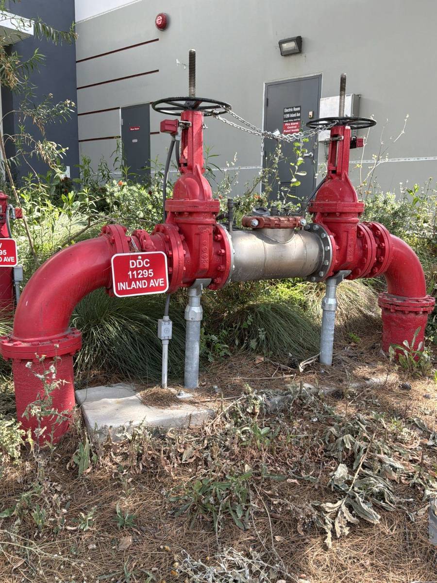 Atlas Backflow tester checking a double-check valve assembly