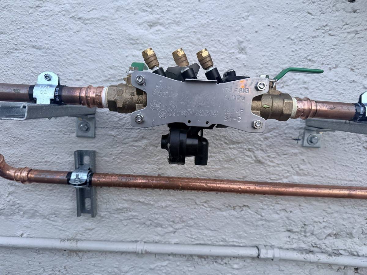 Backflow repair job